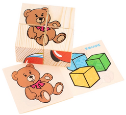 Кубики "Игрушки" 4 элемента